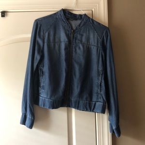 Medium with zipper front bomber jacket